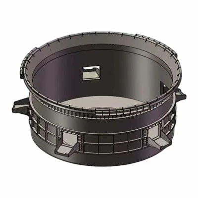 Furnace Shell Of Silicon Metal Submerged Arc Furnace