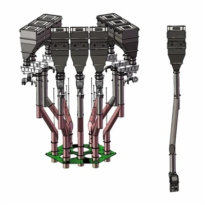 Raw Material Charging System (Furnace Bins and Feed Pipes)