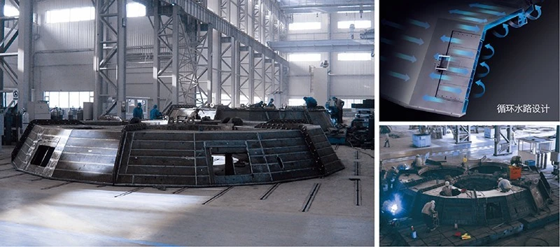 Water-Cooled Closed Furnace Cover For Submerged Arc Furnace suppliers Water-Cooled Closed Furnace Cover For Submerged Arc Furnace suppliers